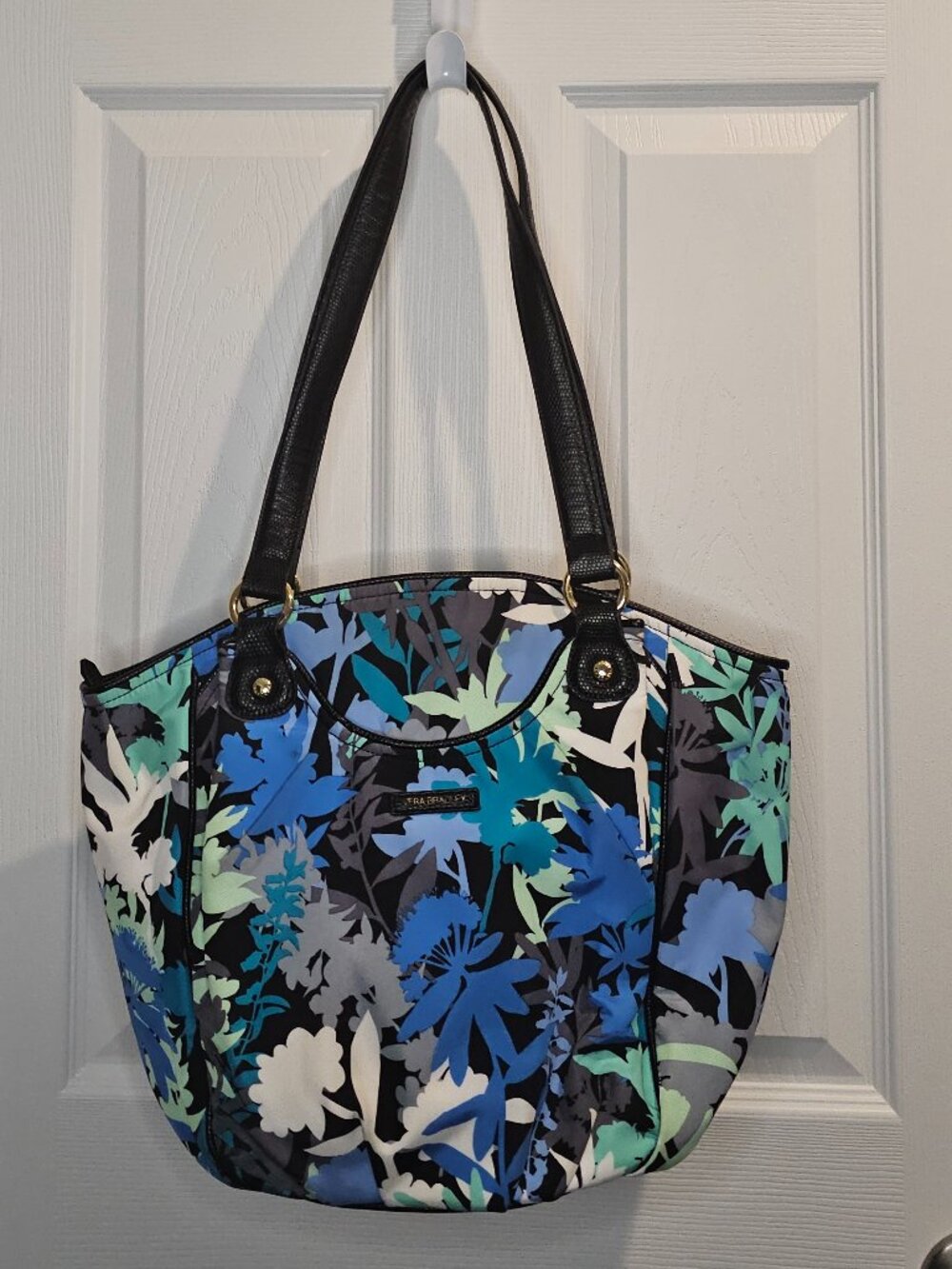 Vera Bradley Preppy Poly Glenna Camofloral Shoulder Bag Tote Purse Satchel